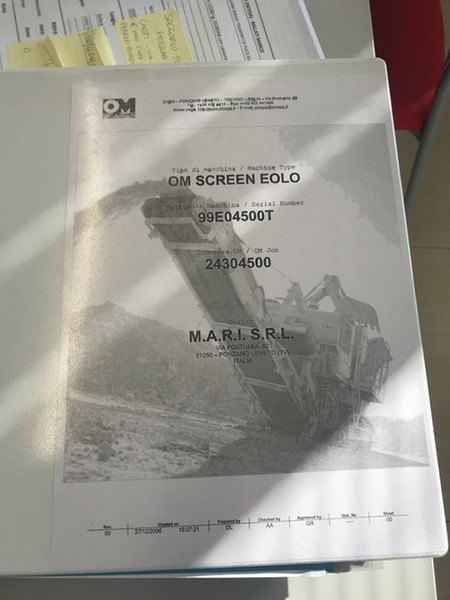 1#5104 Gruppo di vagliatura OM SCREEN EOLO TK350 in vendita - foto 20