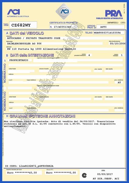 29#5109 Furgone Mercedes Sprinter in vendita - foto 2