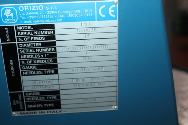 1#5121 Macchina circolare Orizio in vendita - foto 2