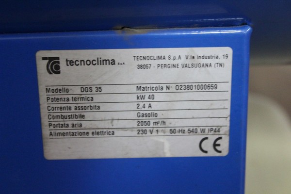 17#5145 Generatore di calore a gasolio Tecnoclima in vendita - foto 3