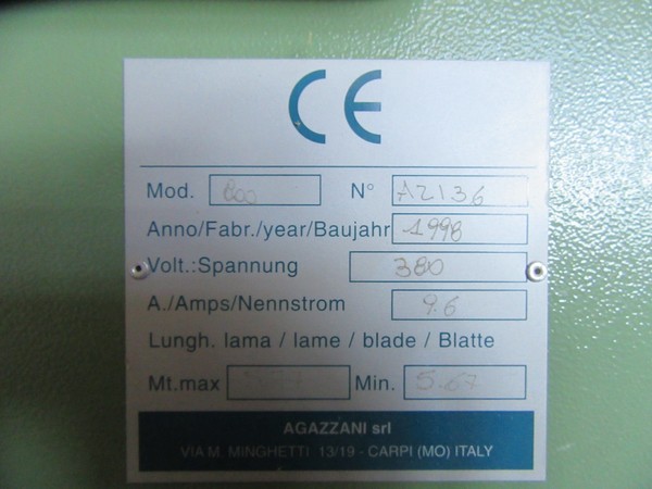 31#5195 Sega a nastro Agazzani in vendita - foto 3