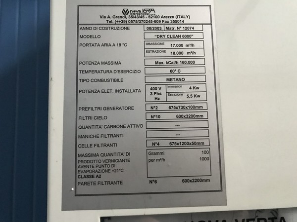 7#5221 Postazione di verniciatura con forno in vendita - foto 22