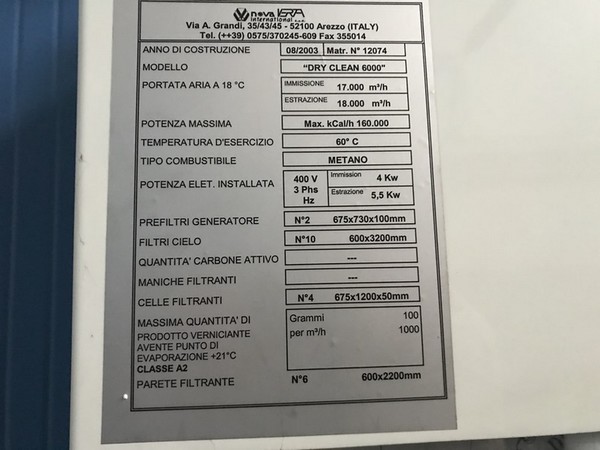 7#5221 Postazione di verniciatura con forno in vendita - foto 23