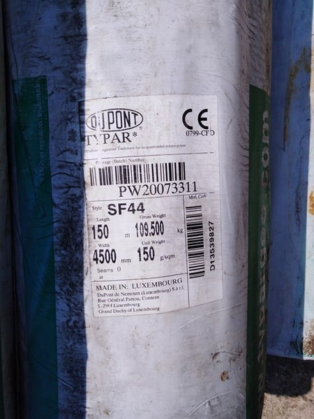 200#5232 Rotoli geotessuto Dupont Tipar SF44 in vendita - foto 2