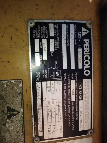 220#5232 Carrello elevatore Caterpillar EP15KRT in vendita - foto 5