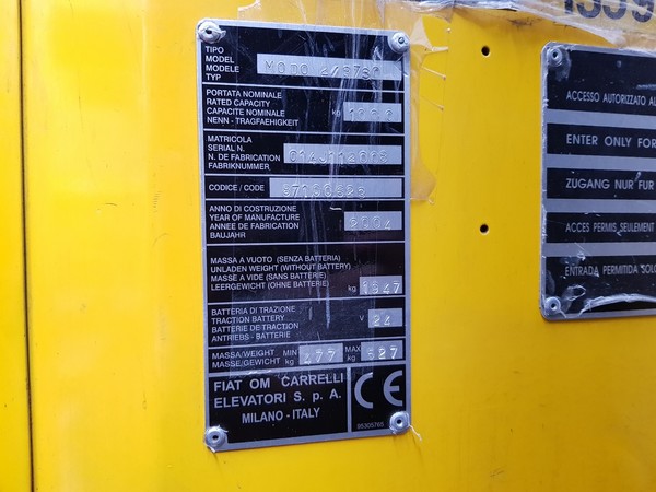 7#52510 Carrello elevatore Pimespo in vendita - foto 6