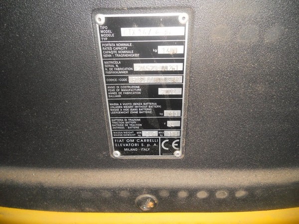 11#5259 Carrello elevatore elettrico FiatOM in vendita - foto 10