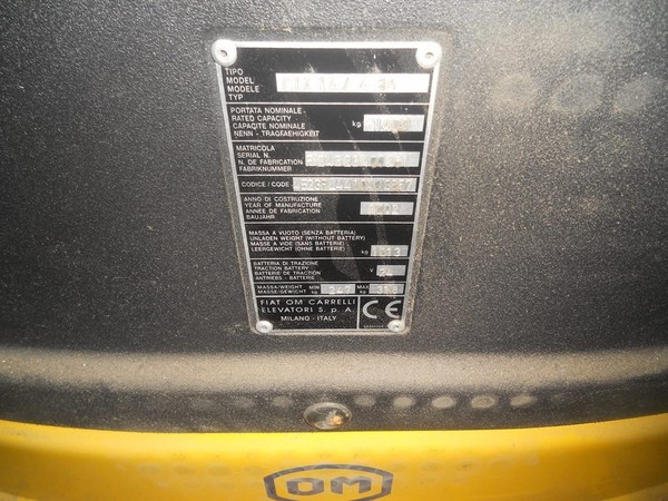 11#5259 Carrello elevatore elettrico FiatOM in vendita - foto 11