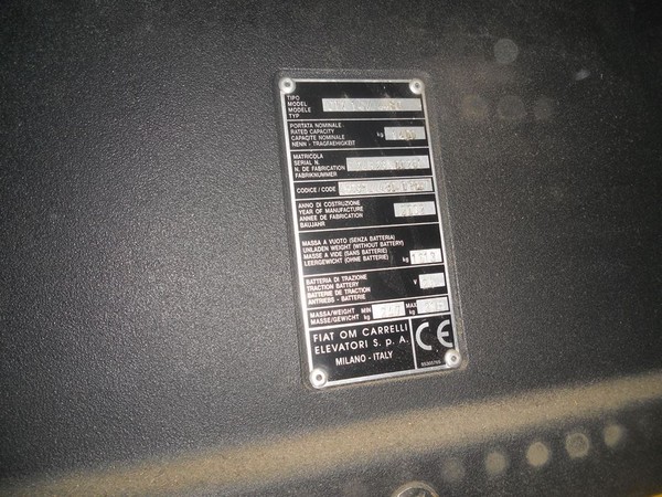 11#5259 Carrello elevatore elettrico FiatOM in vendita - foto 12