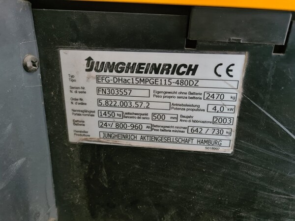 17#5322 Muletto elettrico Jungheinrich in vendita - foto 2