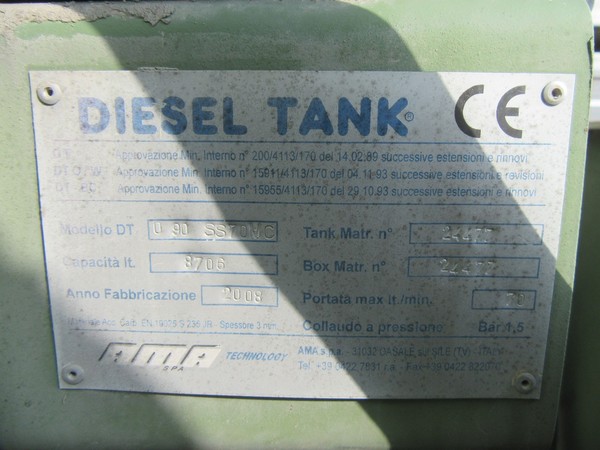 5#5329 Diesel tank e cisterna per liquidi in vendita - foto 2
