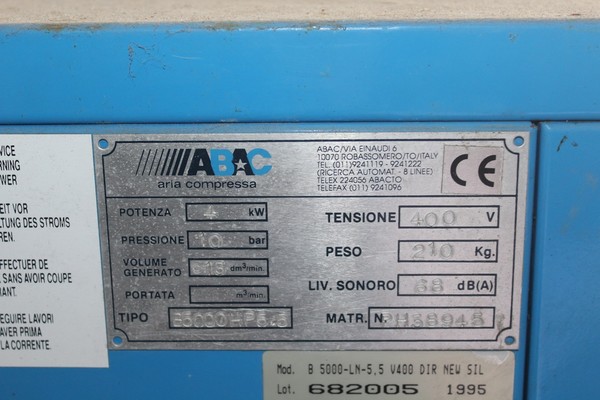 7#5330 Impianto di aspirazione e compressori in vendita - foto 6