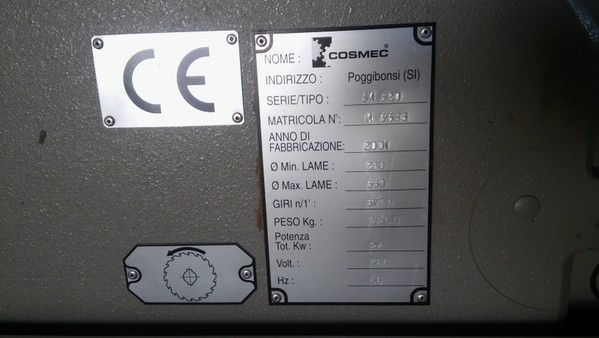 2#5346 Multilame Cosmec SM 320  in vendita - foto 2