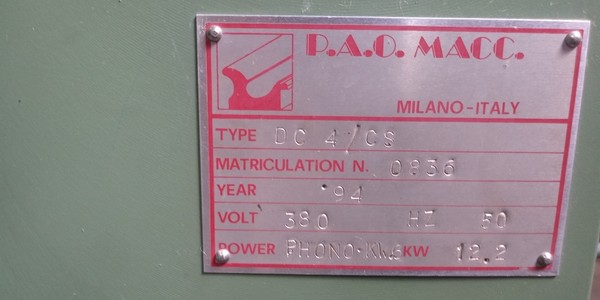 4#5346 Doratrice Pao Macc in vendita - foto 3