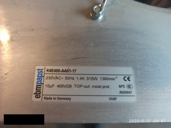 33#5391 Aspiratore Ebmpapst K4E400-AA01-17 in vendita - foto 2
