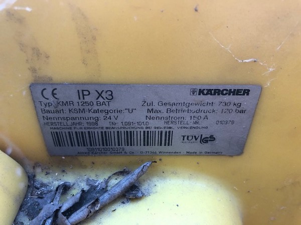 5#5397 Spazzatrice Karcher KMR 1250 in vendita - foto 7