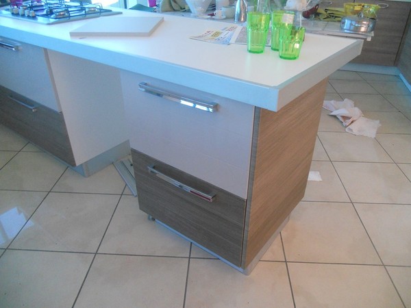 10#5419 Cucina angolare bianco rovere in vendita - foto 7
