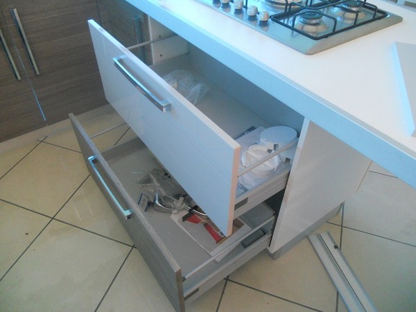 10#5419 Cucina angolare bianco rovere in vendita - foto 20
