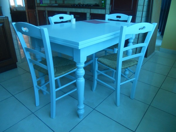 5#5419 Cucina componibile laccata azzurra in vendita - foto 7