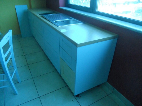 5#5419 Cucina componibile laccata azzurra in vendita - foto 22