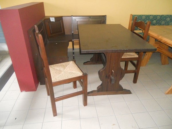 50#5419 Credenza e panca angolare in noce in vendita - foto 17