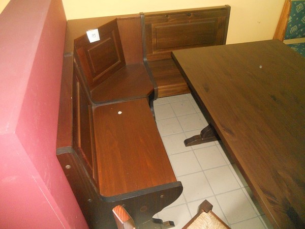 50#5419 Credenza e panca angolare in noce in vendita - foto 22