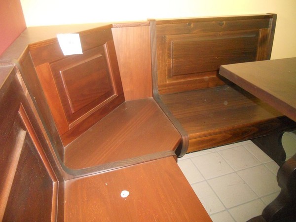 50#5419 Credenza e panca angolare in noce in vendita - foto 23