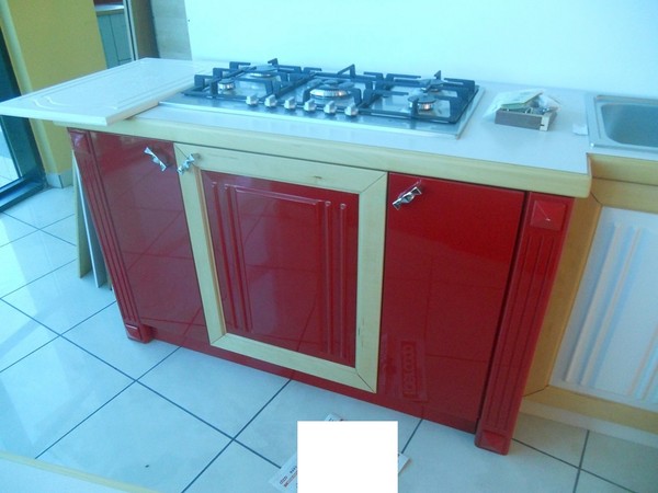 6#5419 Cucina laccata avorio e rosa in vendita - foto 13