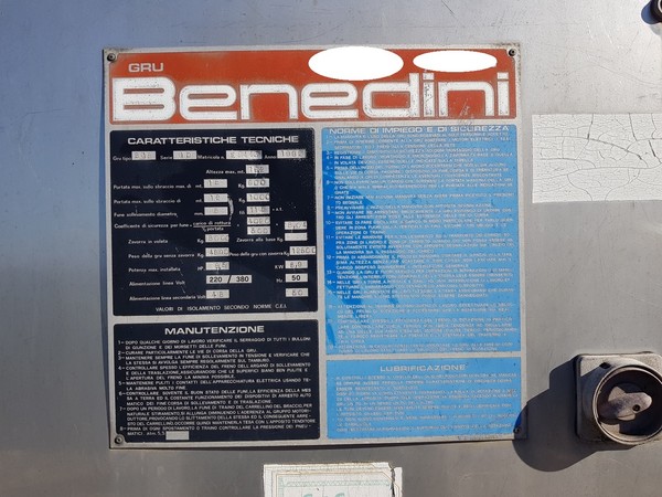 1#5440 Gru Benedini B18 in vendita - foto 8