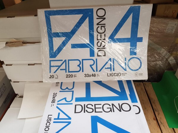 3#5484 Magazzino di album disegno Fabriano carta Bristol e quaderni in vendita - foto 5