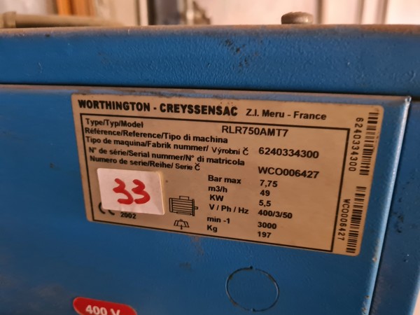 20#5493 Compressore d'aria Rollair in vendita - foto 4