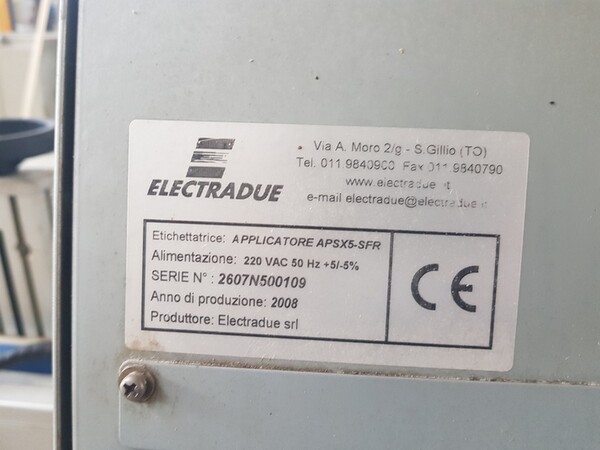 9#5522 Etichettatrice Electradue in vendita - foto 5