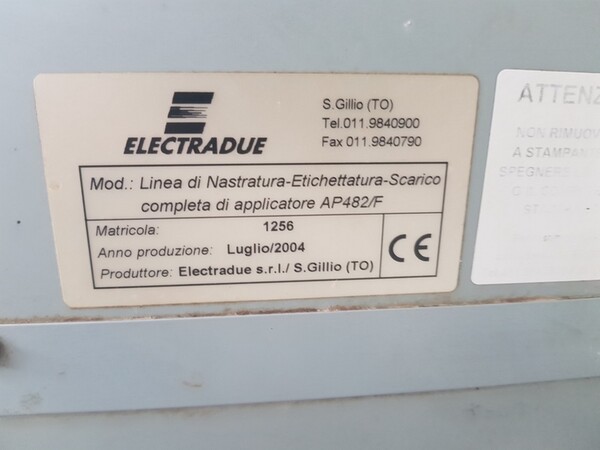 9#5522 Etichettatrice Electradue in vendita - foto 13