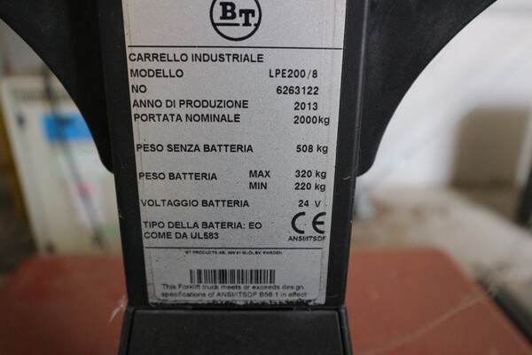 10#5528 Transpallet elettrico BT in vendita - foto 6