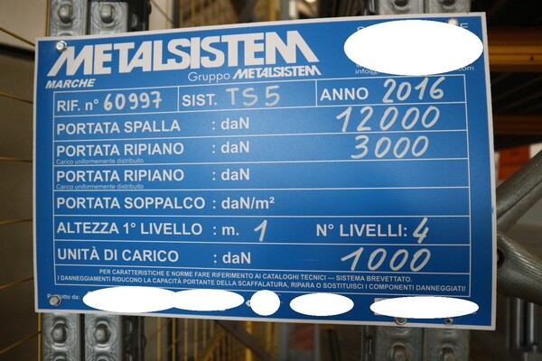 3#5528 Scaffalatura Metalsystem in vendita - foto 10