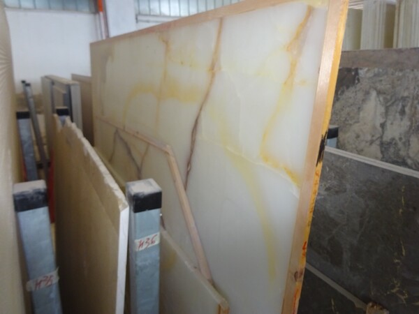 316#5538 Lastre onice bianco e brown stone in vendita - foto 34