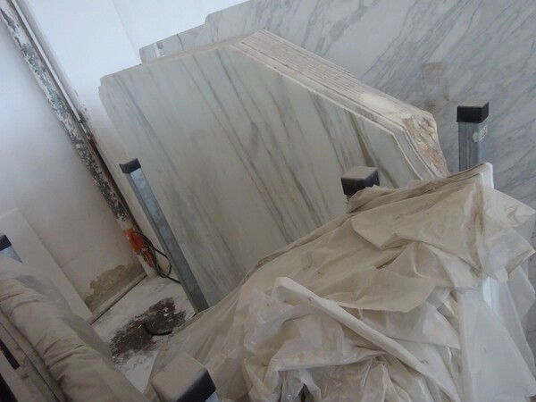 318#5538 Lastre marmo mistery white e galaxy silver in vendita - foto 1