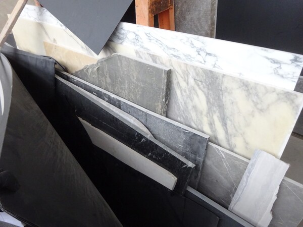 324#5538 Lastre onice ambra e bianco carrara in vendita - foto 11