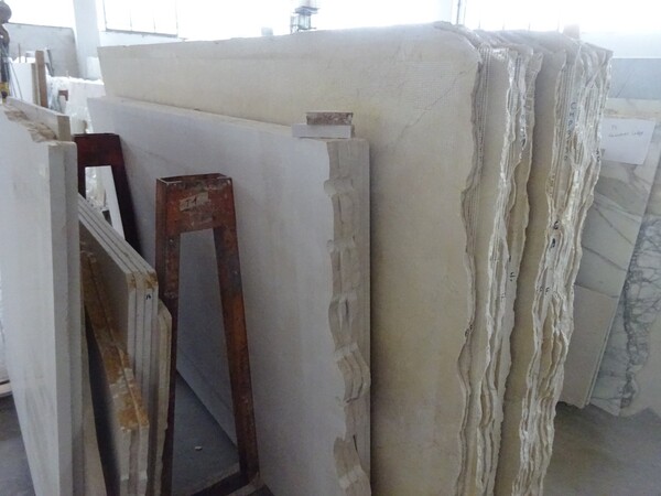 332#5538 Lastre marmo bianco carrara e bianco lasa in vendita - foto 1