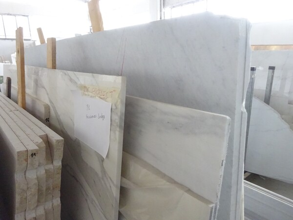 332#5538 Lastre marmo bianco carrara e bianco lasa in vendita - foto 2