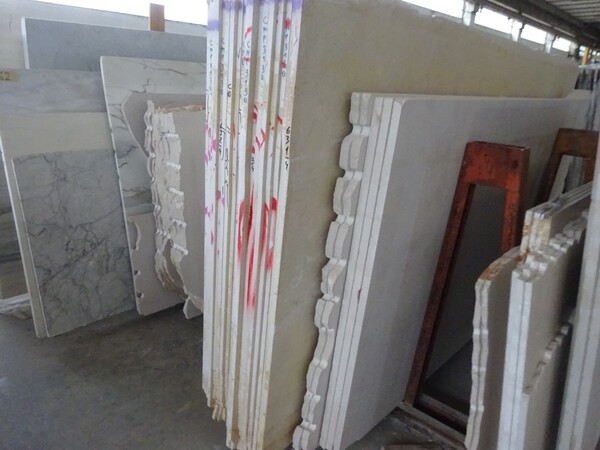 332#5538 Lastre marmo bianco carrara e bianco lasa in vendita - foto 4