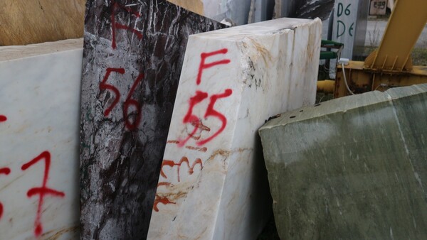 400#5538 Blocchi marmo afyon e bardiglio in vendita - foto 17