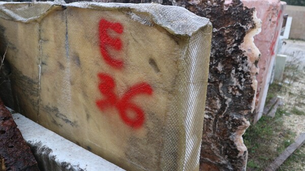 404#5538 Blocchi marmo fior di pesco e limestone in vendita - foto 21