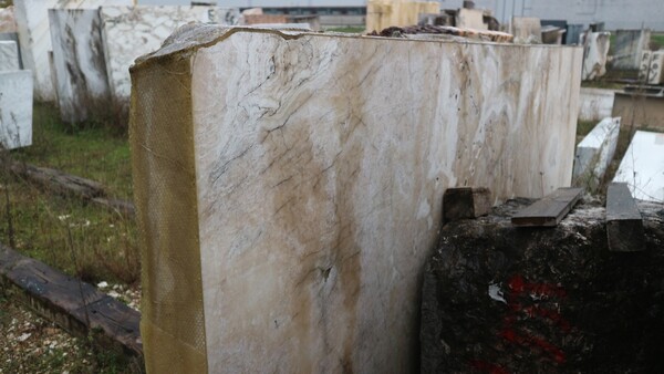 404#5538 Blocchi marmo fior di pesco e limestone in vendita - foto 22