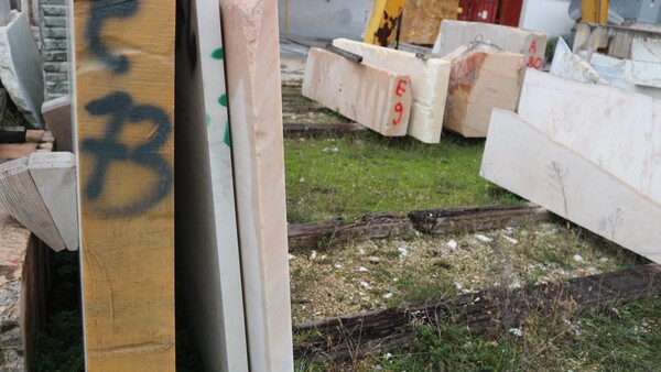 404#5538 Blocchi marmo fior di pesco e limestone in vendita - foto 42