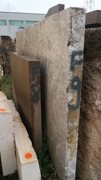 404#5538 Blocchi marmo fior di pesco e limestone in vendita - foto 65