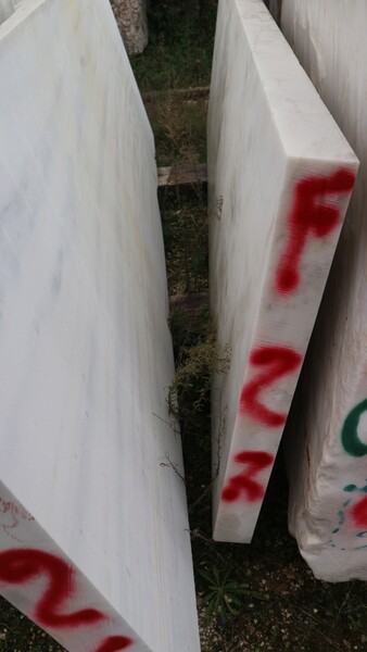 404#5538 Blocchi marmo fior di pesco e limestone in vendita - foto 80