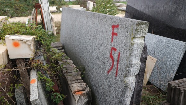 404#5538 Blocchi marmo fior di pesco e limestone in vendita - foto 86