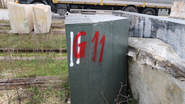 404#5538 Blocchi marmo fior di pesco e limestone in vendita - foto 90