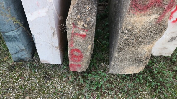 404#5538 Blocchi marmo fior di pesco e limestone in vendita - foto 106